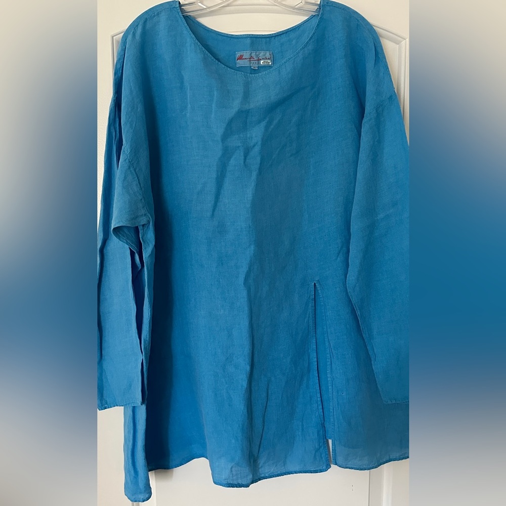 Manuelle Guibal Paris 100% Linen coverup Langenlook